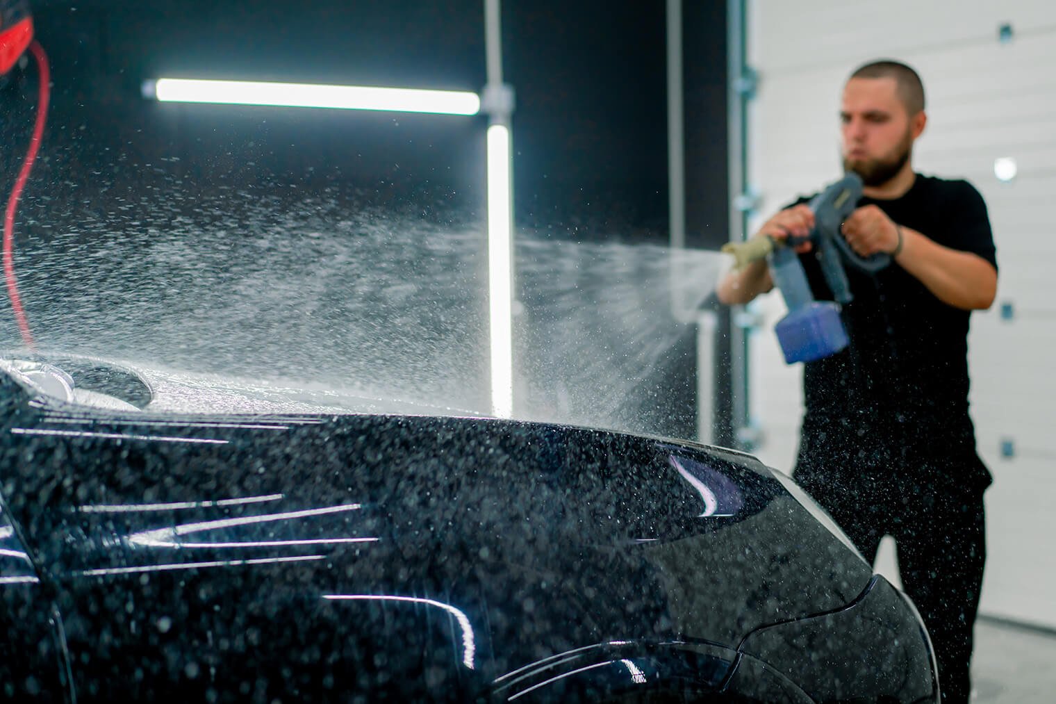 Foam wash application