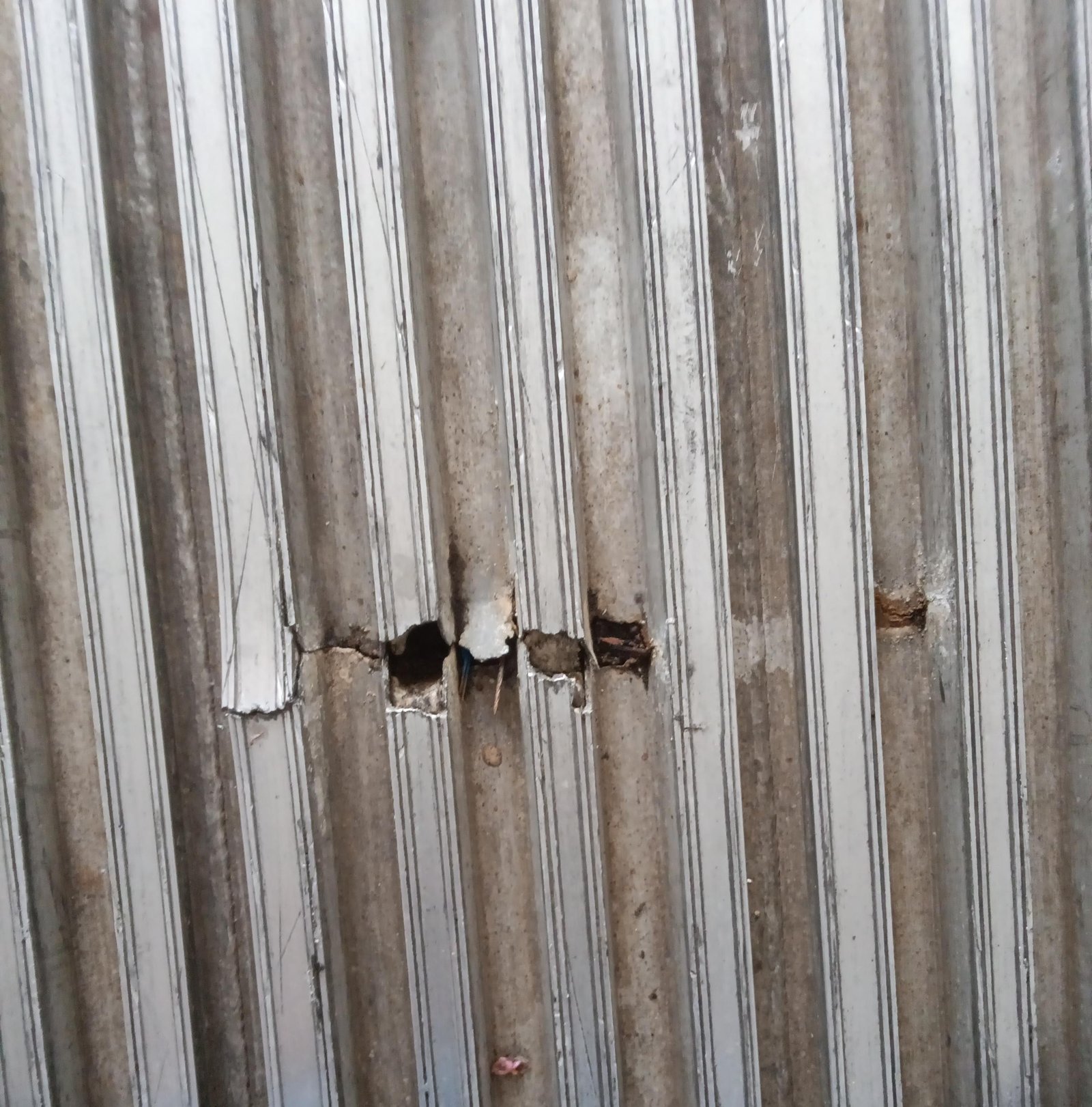 Floor insulation exposed