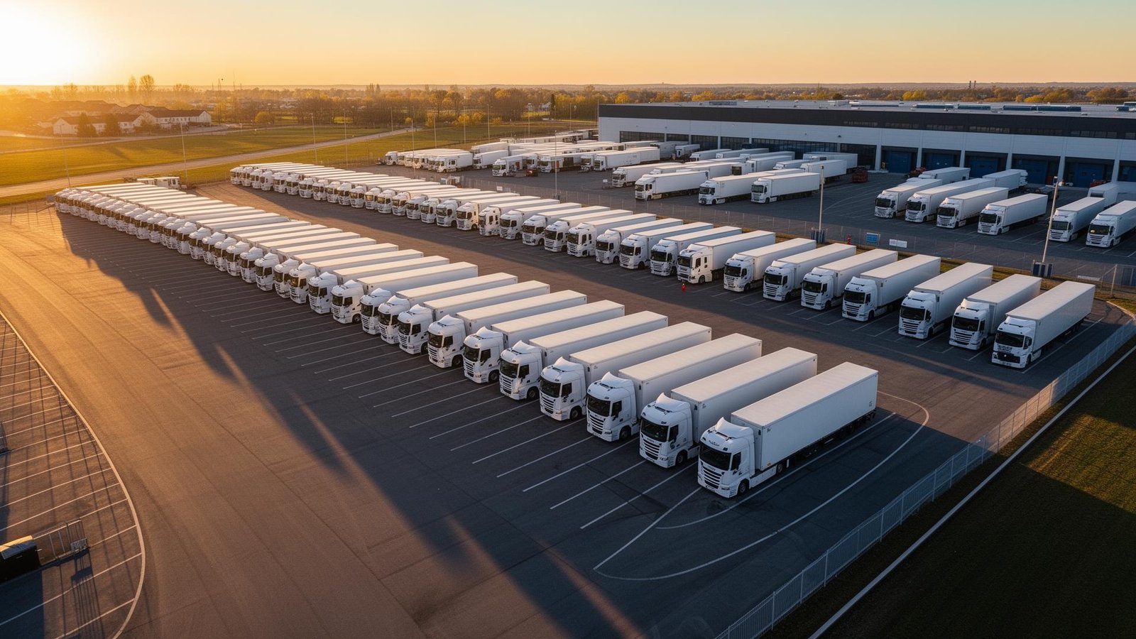 Fleet of trucks